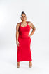Red Racerback Maxi Dress